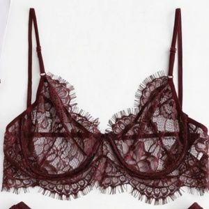 Lace Underwire Bra - XL